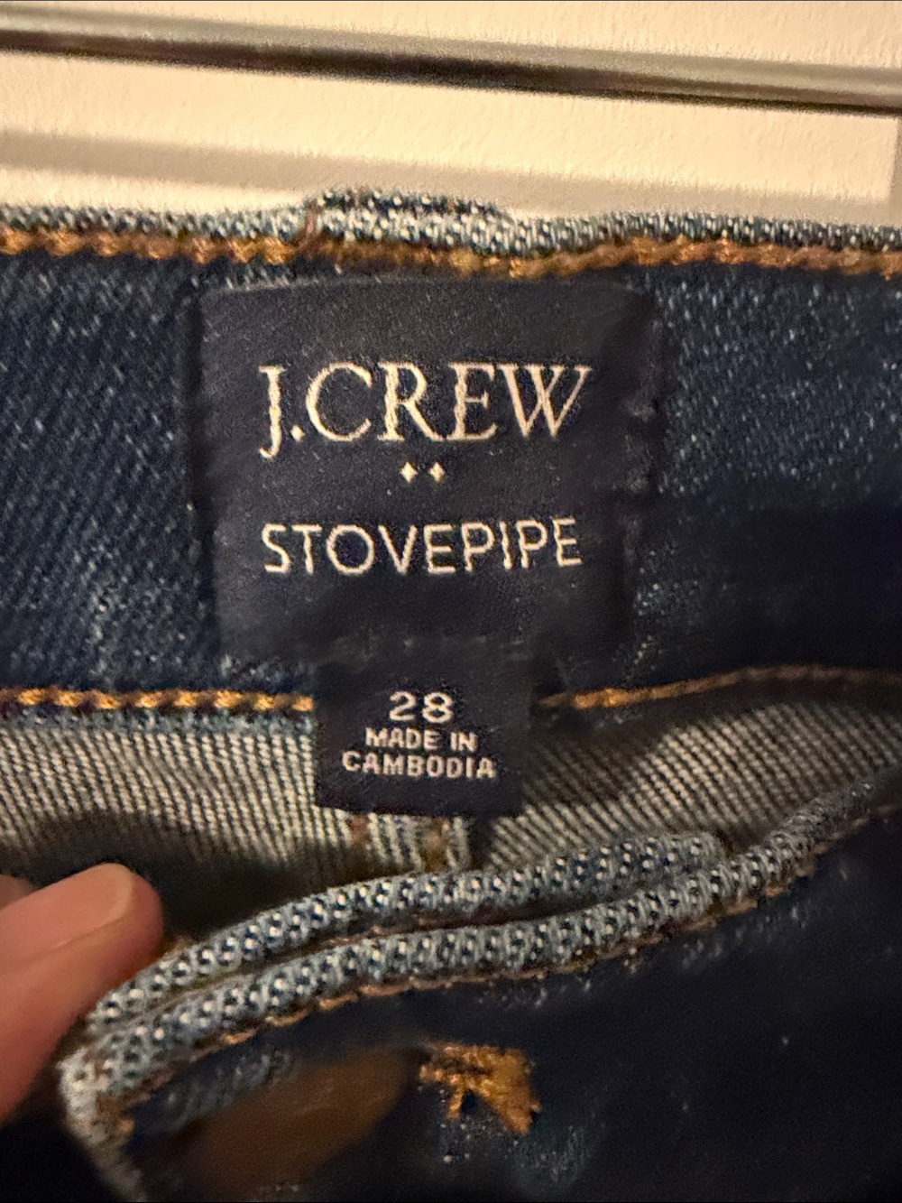 J. Crew Factory Signature Stretch Stovepipe Straight Leg Jeans High Waist Sz. 28 - Picture 4 of 7